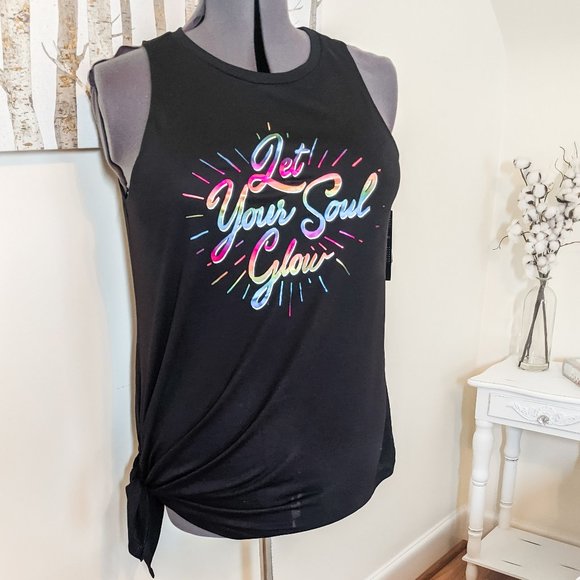 torrid Tops - ~*NWT Torrid Soul Glow Black Tie Tank - Size 1*~